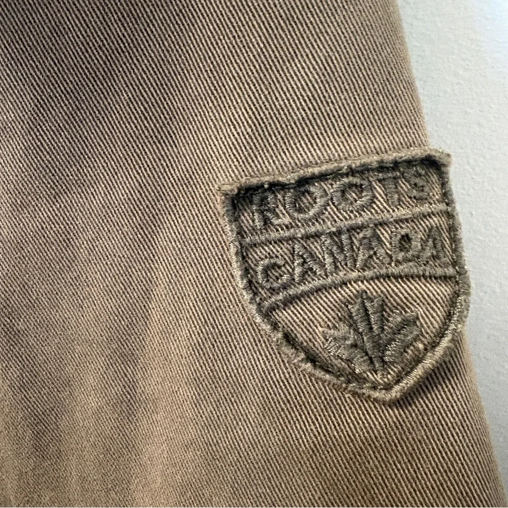 Roots Canada Green Cotton Cargo Utility Field Jacket, Zip + Snap, Pockets Medium - Picture 2 of 16